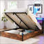 Base de lit avec rangement relevable