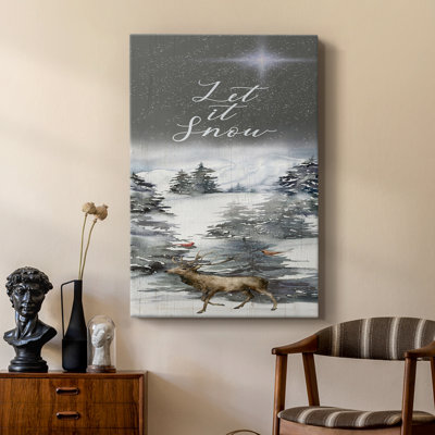 Let It Snow -Custom Wrapped Gallery Cavas