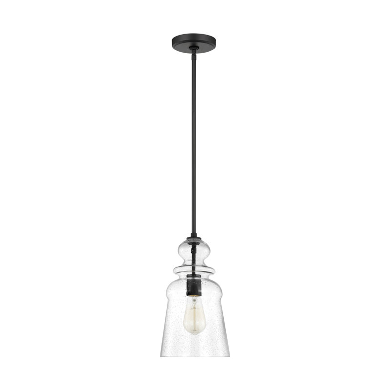 Kea One Light Pendant from Generation Lighting , Midnight Black