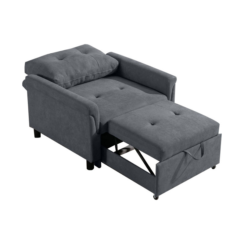 Fauteuil convertible capitonné l 35 po