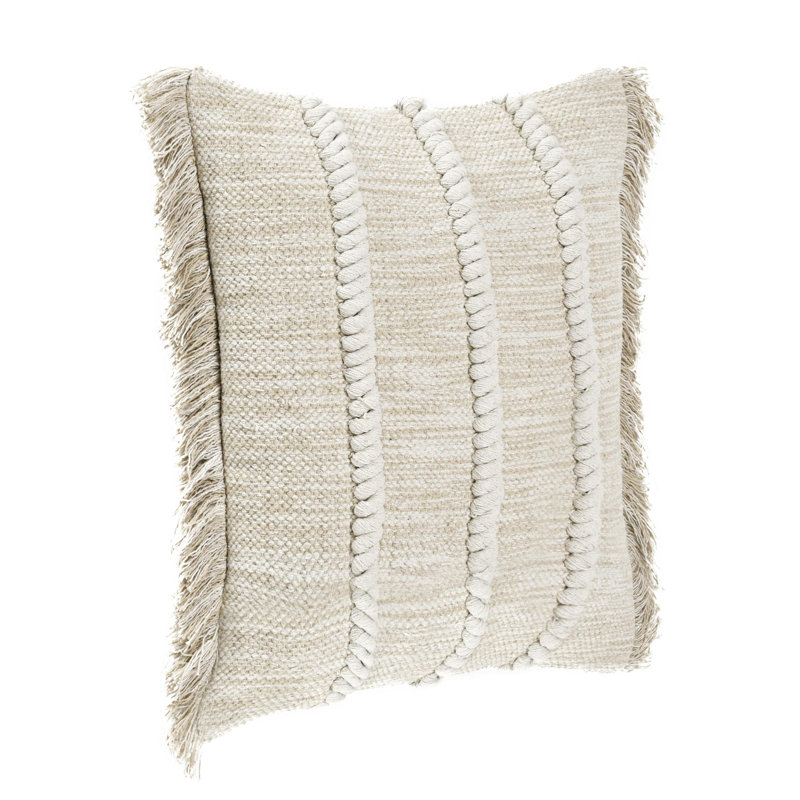 Coussin en tissu 22 po Lucera, H 22 po x l 22 po, Carré