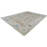 Oushak Collection, Transitional One-of-a-Kind Rectangle 10'1" X 13'10" Hand Knotted Area Rug