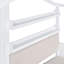 Twin Size House Bed With Sofa, Kids Platform Bed With Two Drawers And Storage Shelf