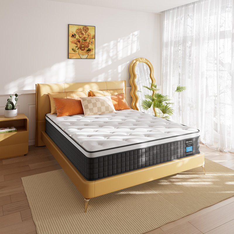 Medium Hybrid Mattress With Pocket Springs And High Resilience Foam, Mattress In A Box, Oeko-Tex Certified, King, 10"