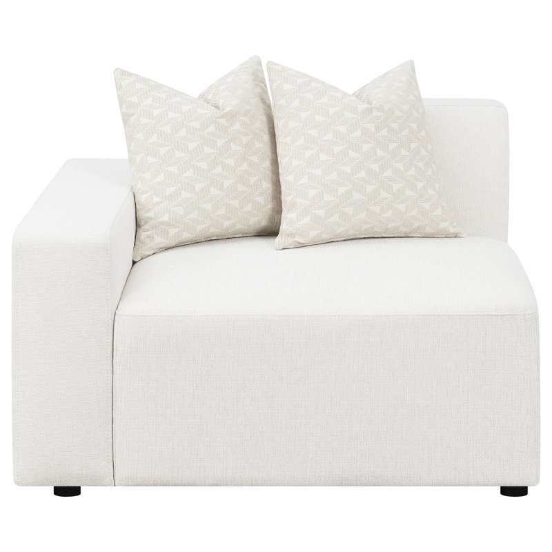 Heritage Design - Chaise rembourrée LAF perle Feagin, Orienté à gauche (vu de face)