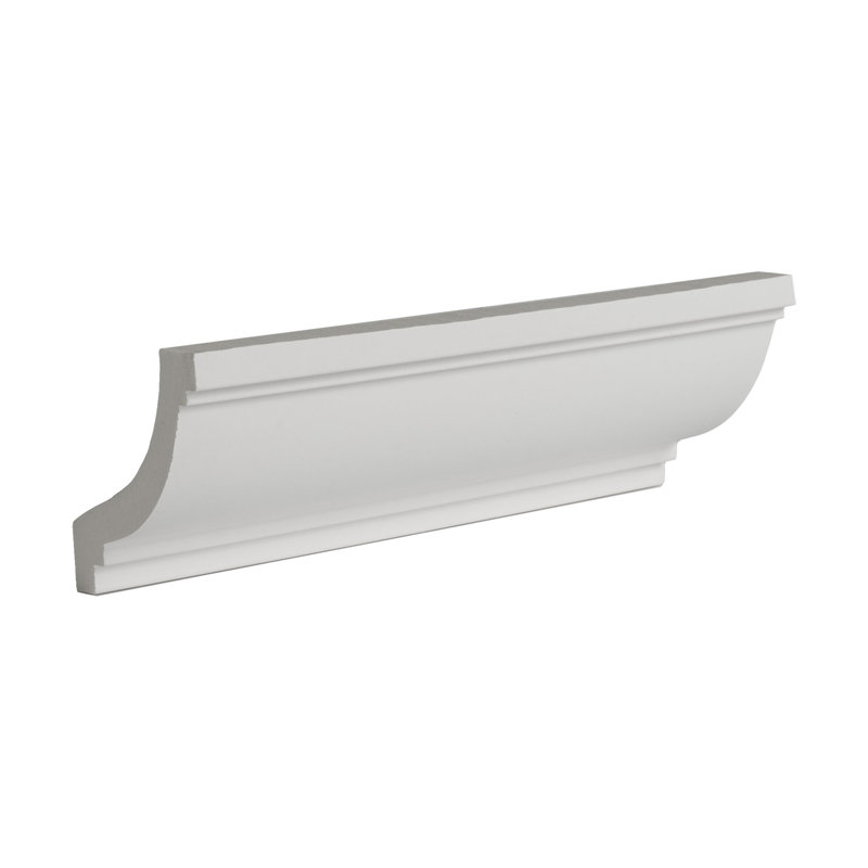 6-inch Primed Polyurethane Crown Moulding Sample