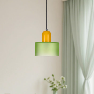 Modern Green Glass Gorton for Kitchen Island
