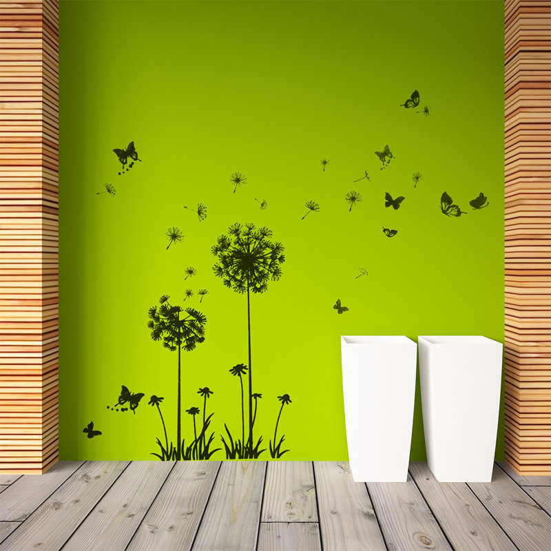 Plants & Flowers Non-Wall Damaging Wall Decal, Single