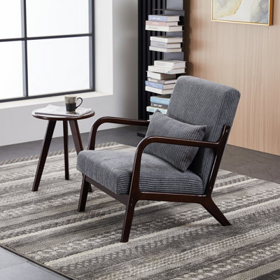 Mid-Century Modern Accent Chair&Coffee Table  Set,Vintage Luxury Style,  Leisure Chair Coffee Table, Suitable For Living Rooms And Bedroom Relaxation Areas