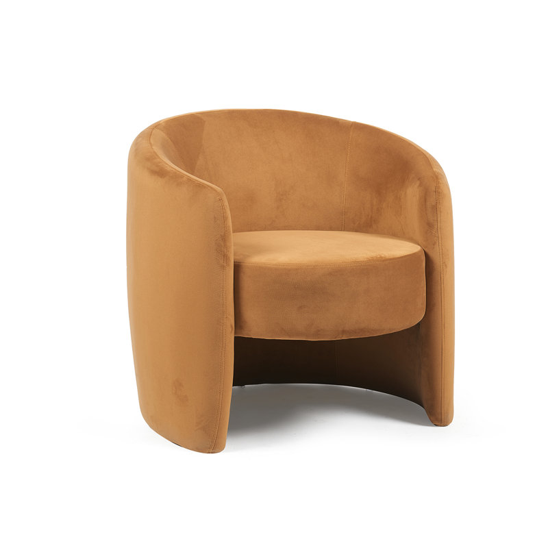 Dylan Velvet Occasional Chair, Caramel