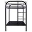 Metal Bunk Bed Twin Over Twin, Heavy Duty Bunk Beds With 2 Ladders And Full-Length Guardrai, No Box Spring Needed, Easy Assemble, Blue-863681357