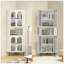 Armoire de coin, rangement en métal avec tablettes et portes réglables, rangement élégant pour la maison et le bureau