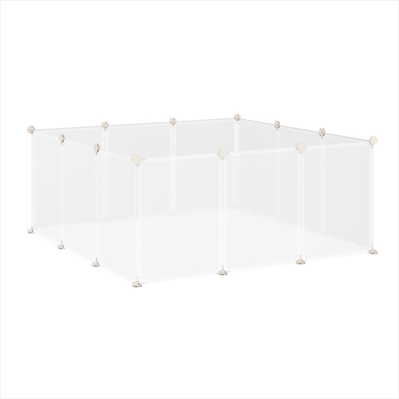 Huttes et cages à hamster en métal blanc, 18 x 14 po avec métal et résine PP, Hérissons