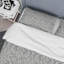Damas gris - ensemble de housse de couette abstrait - microfibre de polyester