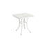 Ensemble de mobilier de patio en aluminium coulé antirouille 3 pièces - 2 chaises et 1 table avec coussin blanc pour les espaces extérieurs Élégant, facile à assembler et à assembler sans effort