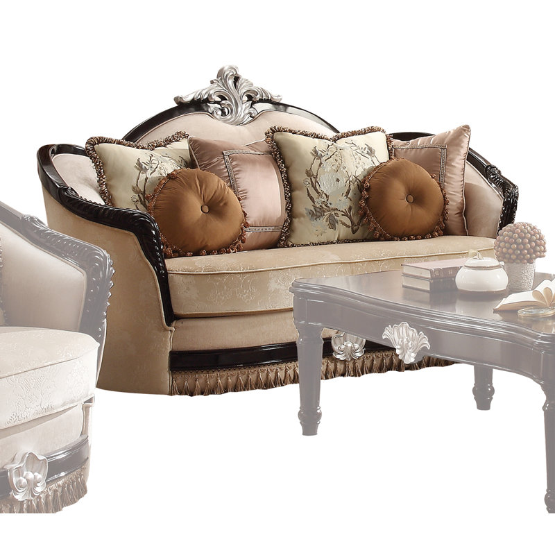 Causeuse Spurrier, Coton beige foncé, H 48 po x l 75 po x P 41 po