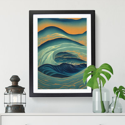 Sea View Abstract Vol.1 1 Piece Single Picture Frame Wall Art