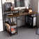 Kinslee 55inch Computer Desk, Office Work Desk with Monitor Stand