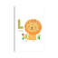 Animal Alphabet L - impression d'art graphique-52873020-52873018-52873019