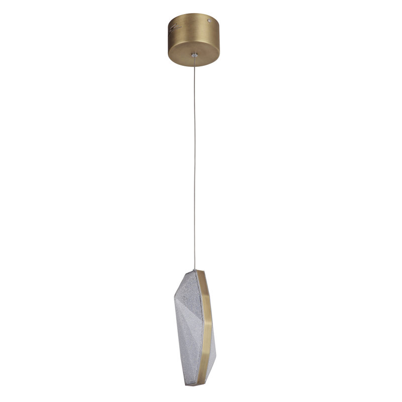 Bachman 1 - Light LED Single Pendant, Patina Aged Brass