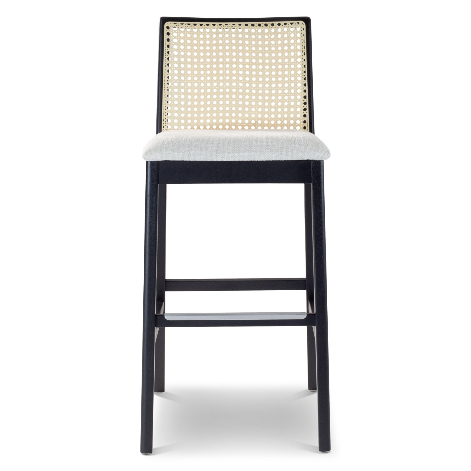 Mag Bar and Counter Stool, Bar Stool (29.5" Seat Height), Light Gray/Ebano/Natural