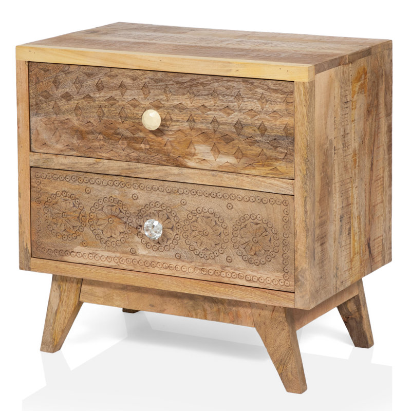 Ducote 21.5'' W Solid Wood Nightstand