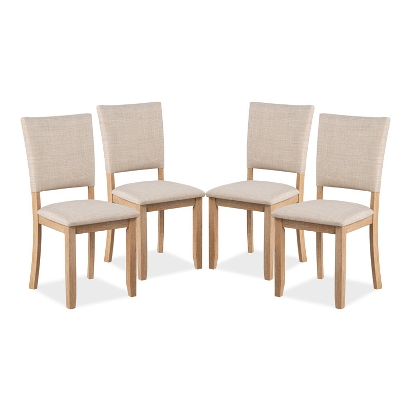 Chaise d'appoint rembourrée Quain, Beige
