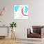 Cute Elephant With Glasses Colorful Playful Contemporary Elephant Wall Art Print 1 Piece Wrapped Canvas Wall Art-1841648861