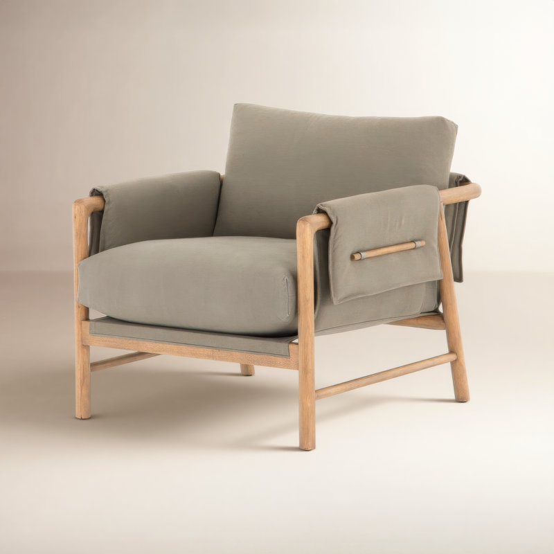 Kodie 32.25" W Armchair, Olive