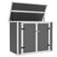 Abri à poubelles extérieur avec rampe et couvercle hydraulique
