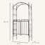 Tonnelle en métal avec barrière L 42,5 po x P 17,75 po