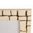 4 and 5" Gomez Gold Resin Rectangle Photo Frames, 10"H, Set of 2