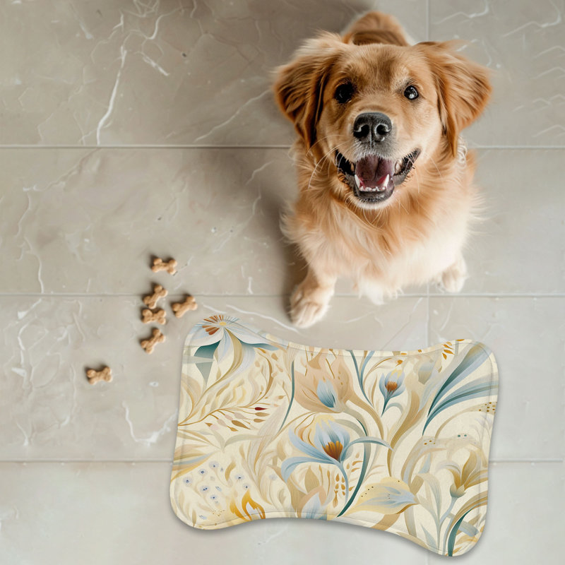 Earthy Florals - Tapis d'alimentation en os 1 pièce