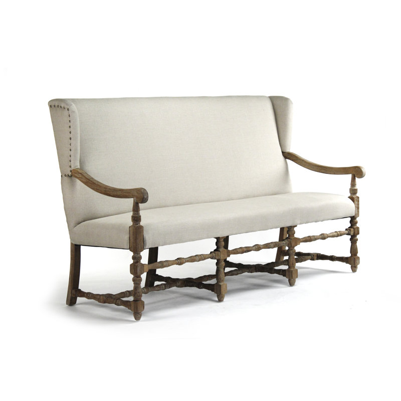 Franck Upholstered Bench, White