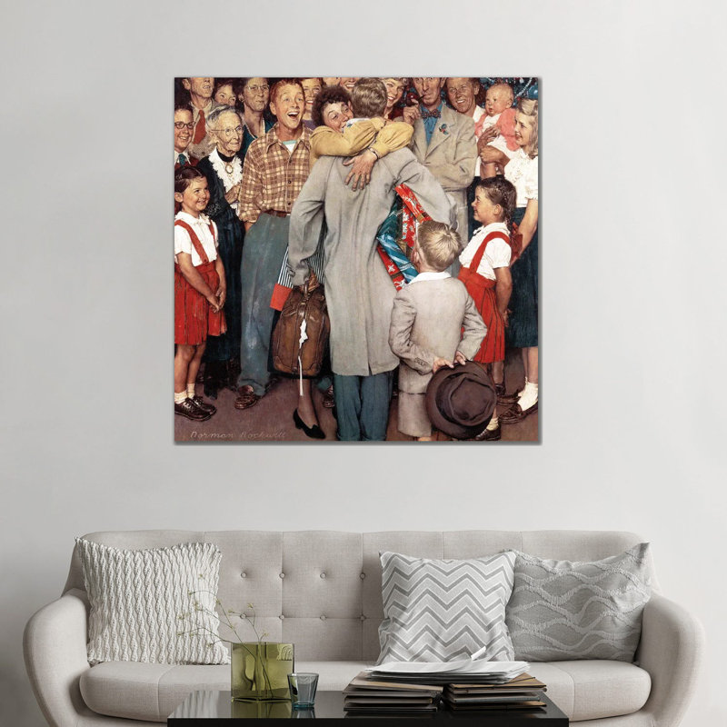 «Christmas Homecoming», reproduction d'art sur toile tendue, H 48 po x l 48 po, Toile tendue, Ne s’applique pas