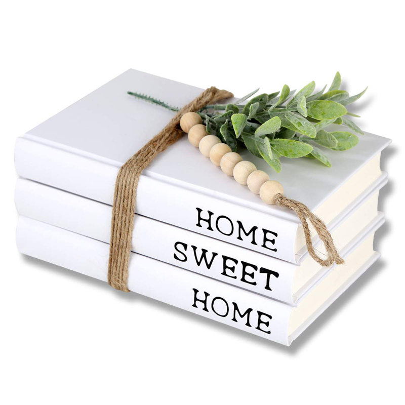 Decorative Hardcover Quote Books,Home|Sweet|Home(White)