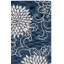 Tapis bleu marine / ivoire Jardin 602-1520368442
