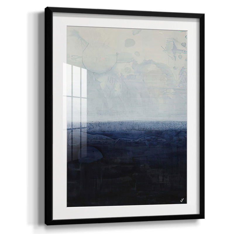 Océan délavé, impression sur papier, Noir