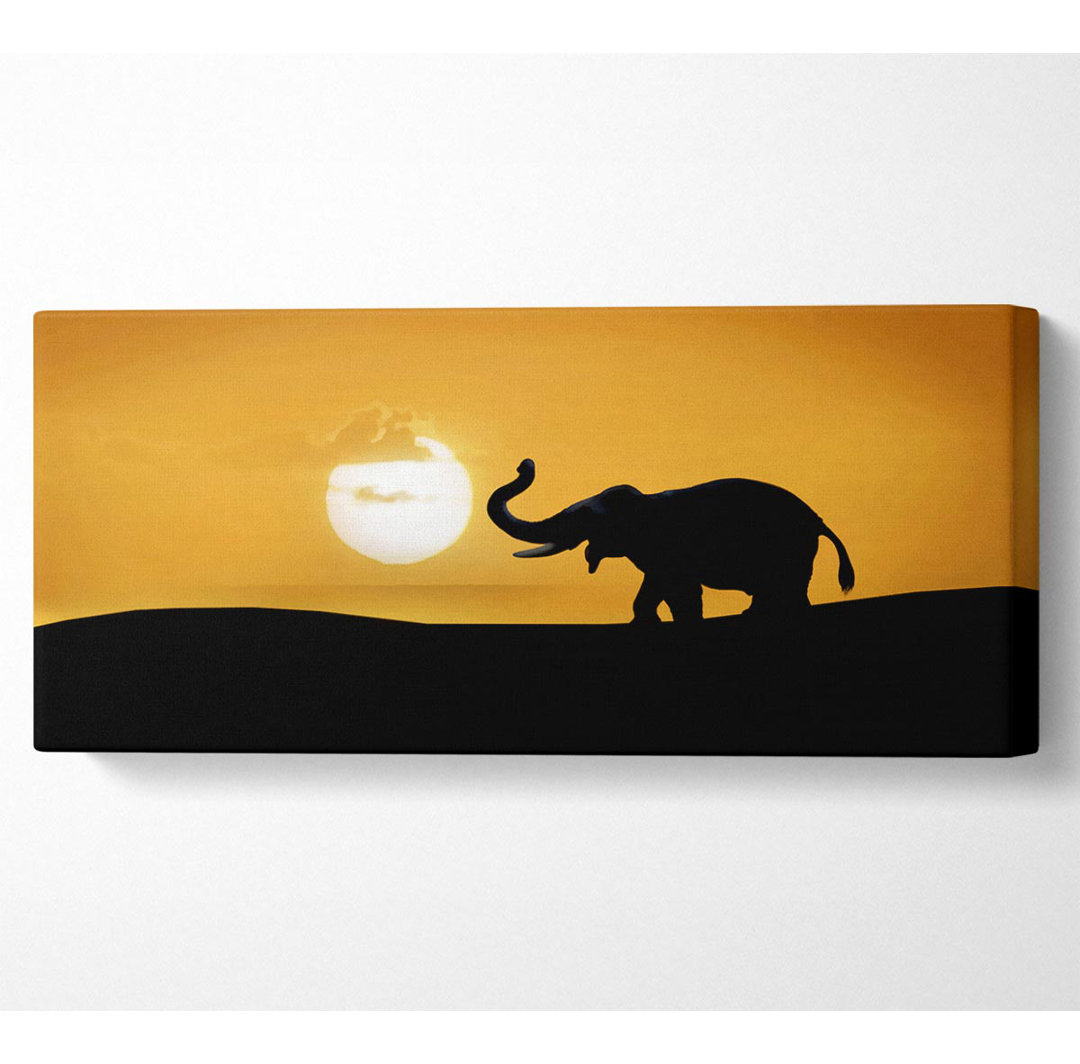 Safari Elefant - Kunstdrucke auf Leinwand - Wrapped Canvas