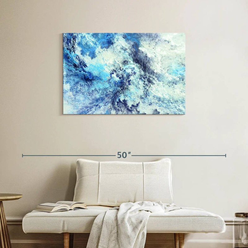 Avery Icy Clouds Abstract, 24" H x 36" W