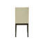 2 chaises de salle à manger de 37 po de hauteur, siège en tissu crème, fabrication en bois massif gris, paire de chaises transitionnelles pour la zone et la cuisine, 2 chaises hautes, rembourrées de mousse,