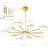 Modern Led Industria Chandeliers Round Pendant Light Farmhouse Sputnik Chandelier Mid Century Ceiling Light Fixtures For Dining Room Bedroom Living Room Kitchen Hallway Foyer（1 Pack）-1223906279-1237147289
