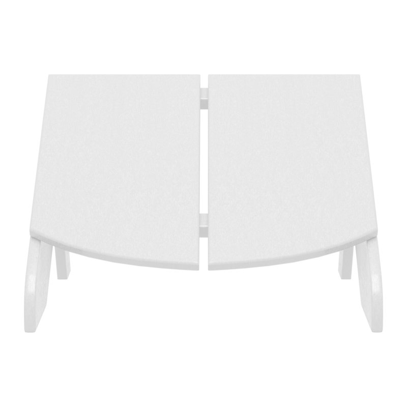 Repose-pieds moderne en poly, Blanc