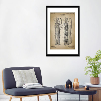 « golf sac », impression sur toile