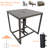 Square Outdoor Side Table Umbrella Hole , 18.11 " W 18.11 " D