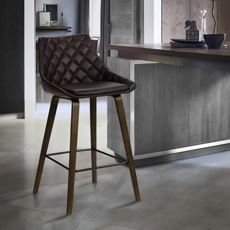 Tabouret de bar moderne avec confort coussiné et profil mince