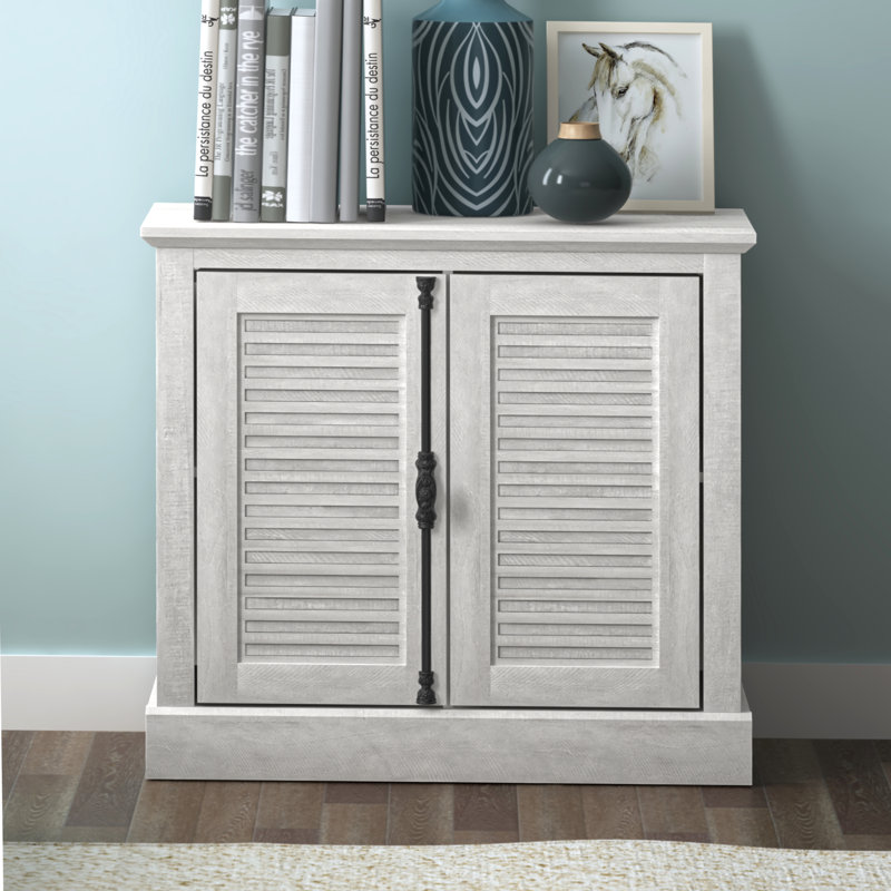 Malyha Louvered 2 Door Accent Cabinet