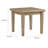 Chrisine Solid Wood Top End Table