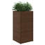 Garden Planters 2 Pcs Brown Poly Rattan-441172060