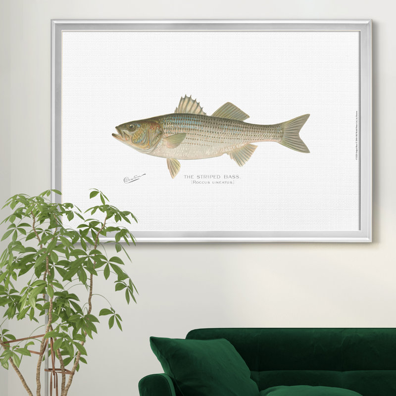 Bar rayé - reproduction d'art sur toile, H 26,5 po x l 36,5 po x P 1,5 po, Argent